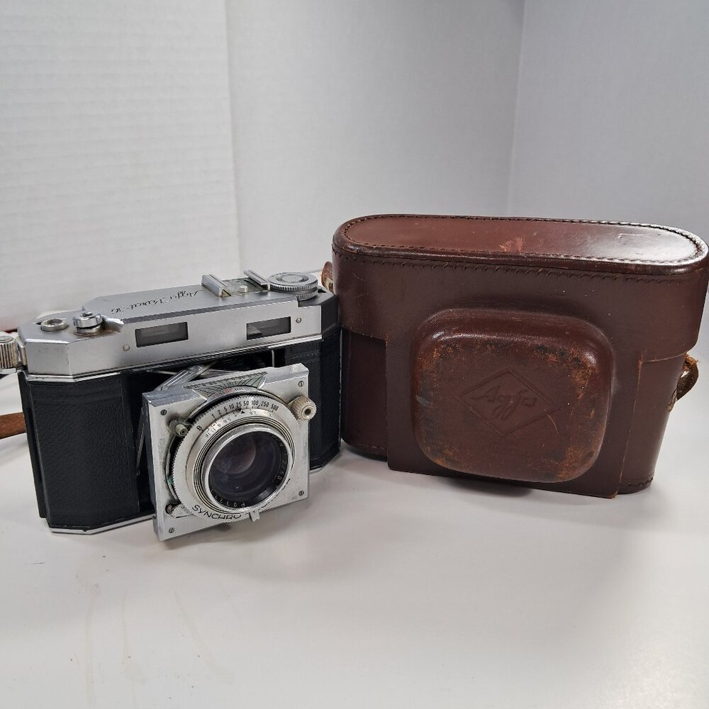 AGFA KARAT 36 film CAMERA‎ SYNCHRO-COMPUR Folding Rangefinder Rodenstock Heligon